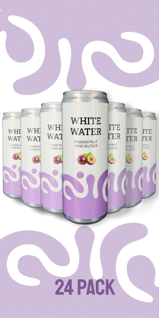 White Water Passion Fruit Wine Seltzer 24 Pack